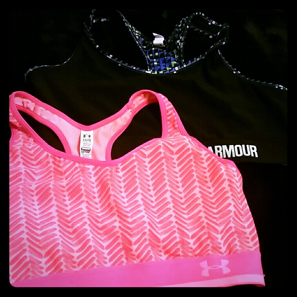 2 Armour sport bras